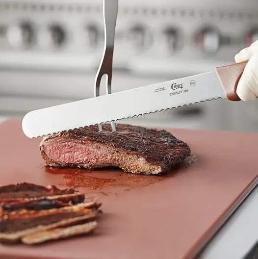 Using a Bread Knife to cut meat