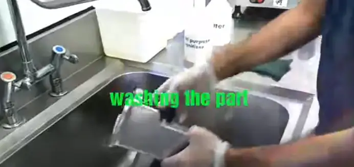 Step  to clean slicer