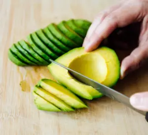 Slice Avocado With Knife