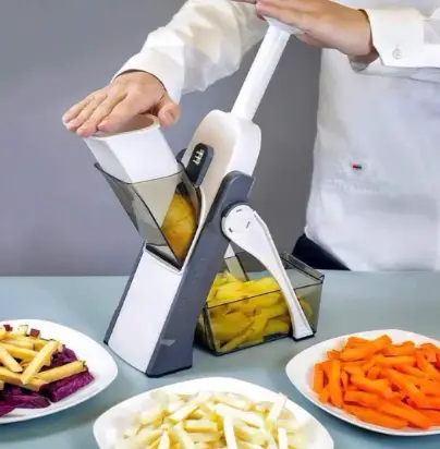 How do to use potato slicer